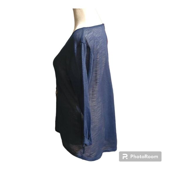 Xhilaration Anchor Short Sleeve Top Size XL Women - Picture 6 of 7